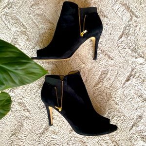 Marc Fisher Black suede Serenity zipper bootie